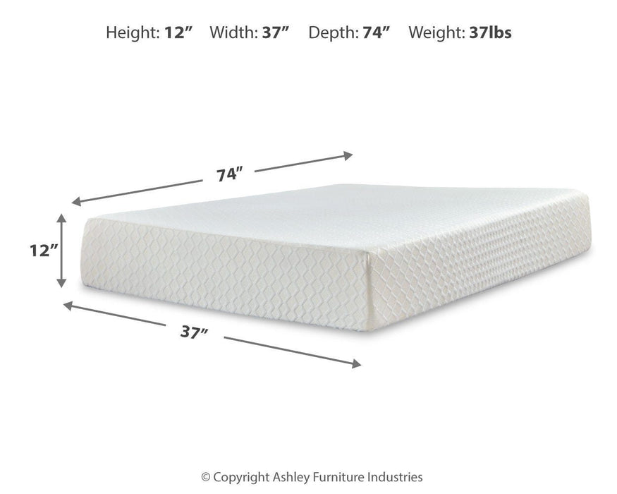 Chime 12 Inch Memory Foam Mattress in a Box - Venta Furnishings (San Antonio,TX)