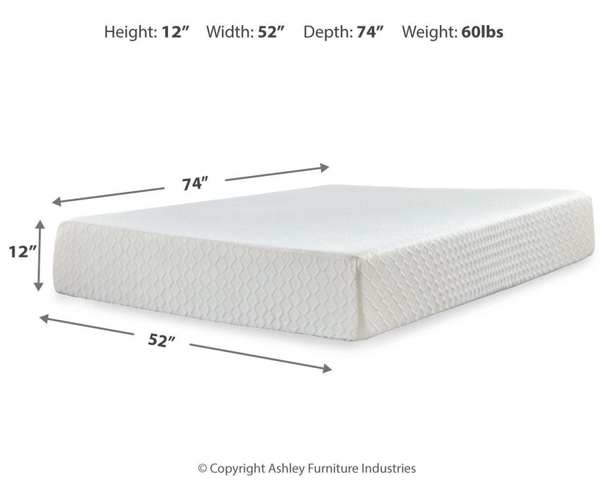 Chime 12 Inch Memory Foam Mattress in a Box - Venta Furnishings (San Antonio,TX)