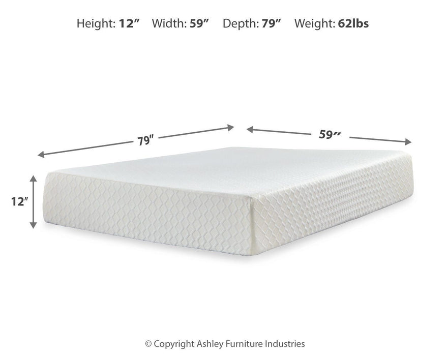 Chime 12 Inch Memory Foam Mattress in a Box - Venta Furnishings (San Antonio,TX)