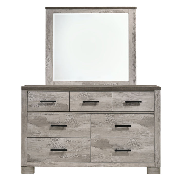 Millers Cove 7-Drawer Dresser with Mirror - Venta Furnishings (San Antonio,TX)