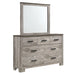 Millers Cove 7-Drawer Dresser with Mirror - Venta Furnishings (San Antonio,TX)