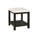 Marcello w/ White Top - End table - Venta Furnishings (San Antonio,TX)