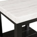 Marcello w/ White Top - End table - Venta Furnishings (San Antonio,TX)