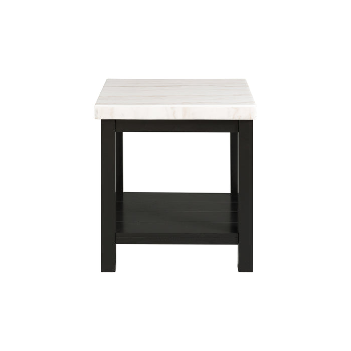 Marcello w/ White Top - End table - Venta Furnishings (San Antonio,TX)