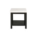 Marcello w/ White Top - End table - Venta Furnishings (San Antonio,TX)