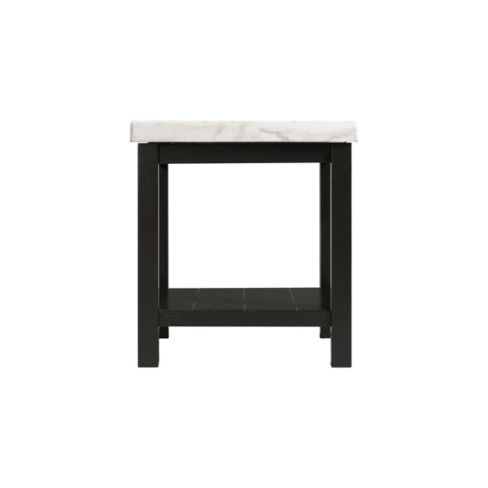 Marcello w/ White Top - End table - Venta Furnishings (San Antonio,TX)