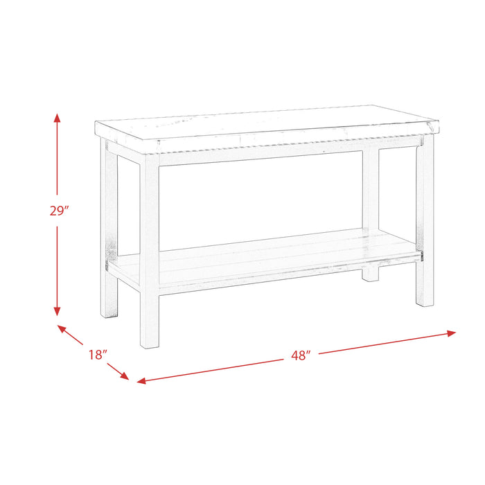 Marcello w/ White Top - Sofa Table - Venta Furnishings (San Antonio,TX)