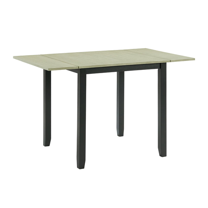 Martin 3 pc Drop Leaf Dining Set (Black Base)