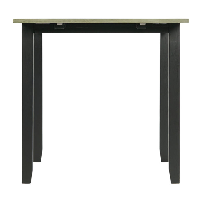 Martin 3 pc Drop Leaf Dining Set (Black Base)