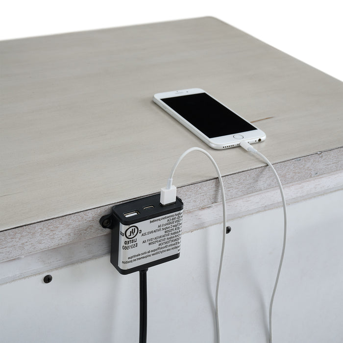 McCoy 2-Drawer Nightstand with USB - Venta Furnishings (San Antonio,TX)