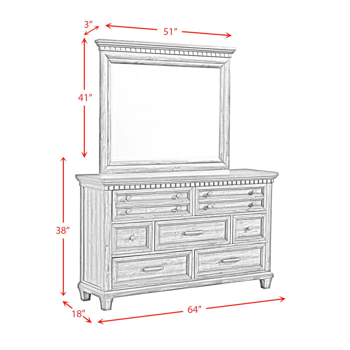 McCoy Dresser and Mirror Set - Venta Furnishings (San Antonio,TX)
