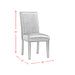 Francesca White Marble Rectangular 5PC Dining Set-Table & Four Grey PU Chairs - Venta Furnishings (San Antonio,TX)