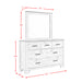 Millers Cove 7-Drawer Dresser with Mirror - Venta Furnishings (San Antonio,TX)