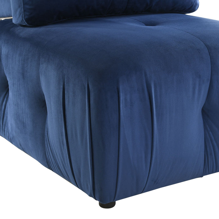 Nahla Modular Chair in Marine Dark Blue
