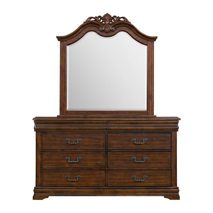 Northridge Dresser & Mirror Set in Cherry