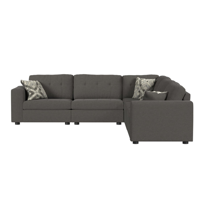 Options One Corner in Palmer Plus Ash with 1 Pillow 20"ÔøΩ