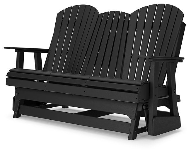 Hyland wave Outdoor Glider Loveseat - Venta Furnishings (San Antonio,TX)