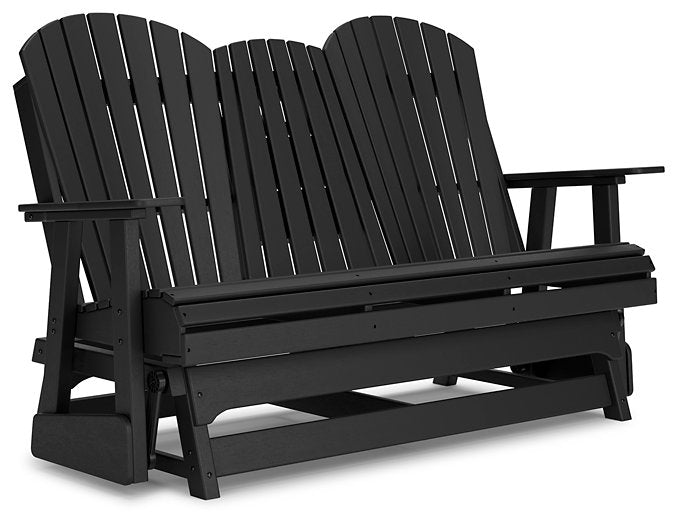 Hyland wave Outdoor Glider Loveseat - Venta Furnishings (San Antonio,TX)