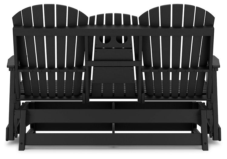 Hyland wave Outdoor Glider Loveseat - Venta Furnishings (San Antonio,TX)