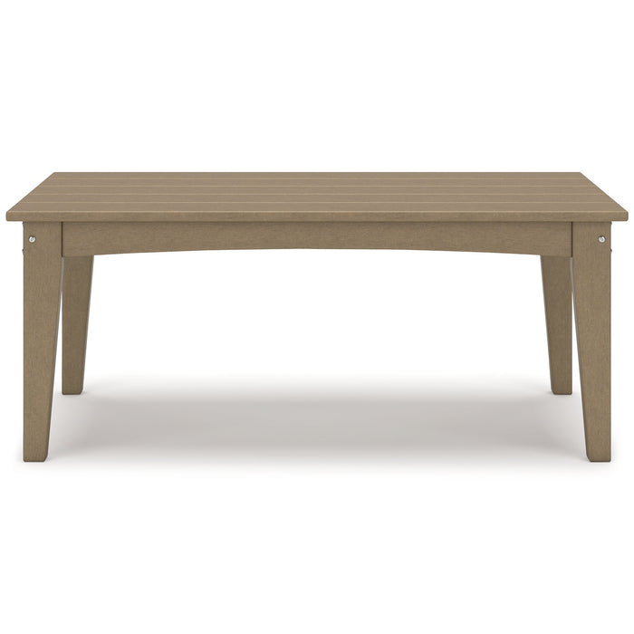 Hyland wave Outdoor Coffee Table - Venta Furnishings (San Antonio,TX)