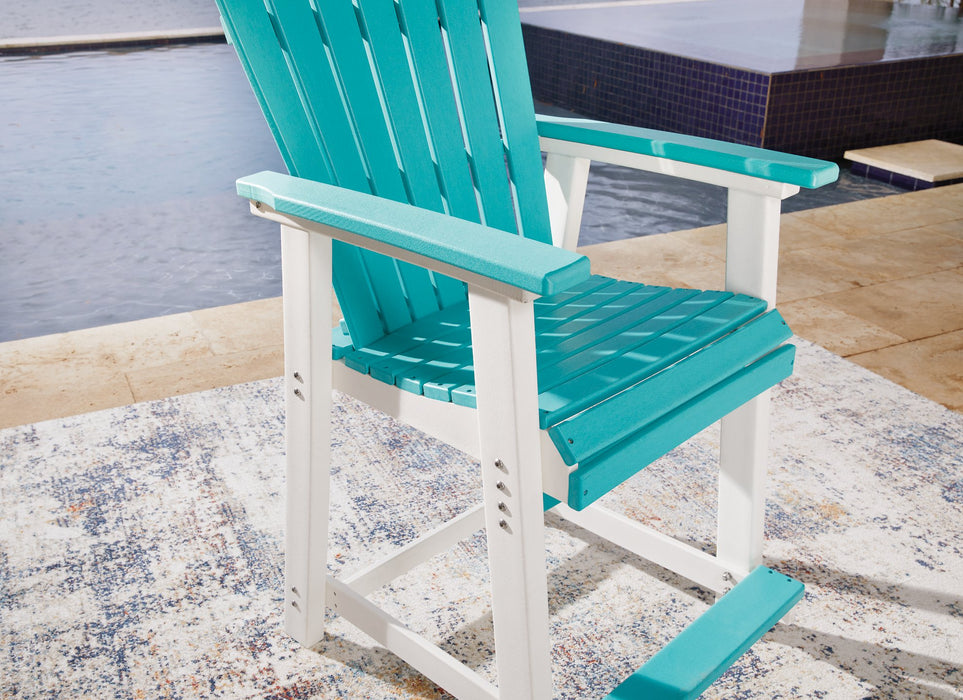 Eisely Outdoor Counter Height Bar Stool (Set of 2) - Venta Furnishings (San Antonio,TX)