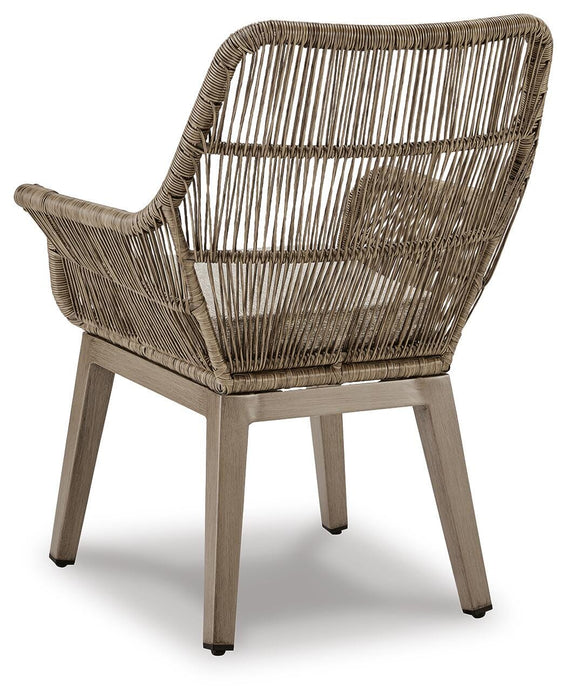 Beach Front Arm Chair with Cushion (Set of 2) - Venta Furnishings (San Antonio,TX)