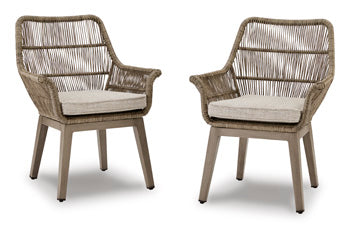 Beach Front Arm Chair with Cushion (Set of 2) - Venta Furnishings (San Antonio,TX)