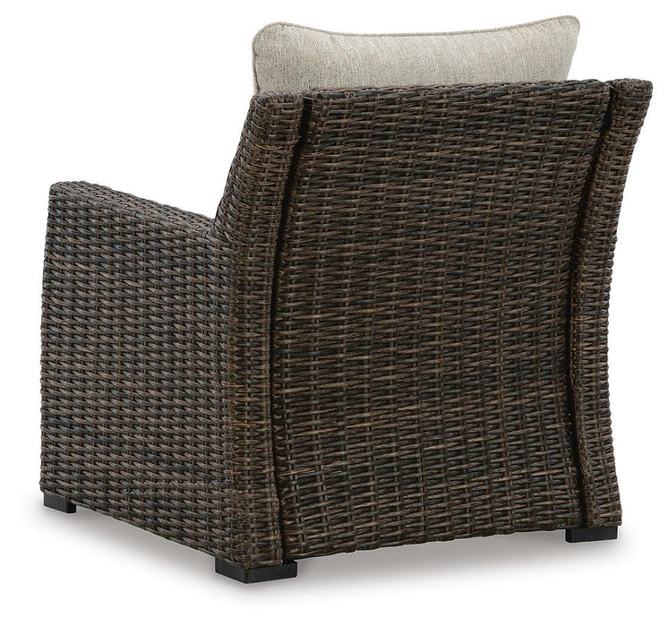 Brook Ranch Outdoor Lounge Chair with Cushion - Venta Furnishings (San Antonio,TX)