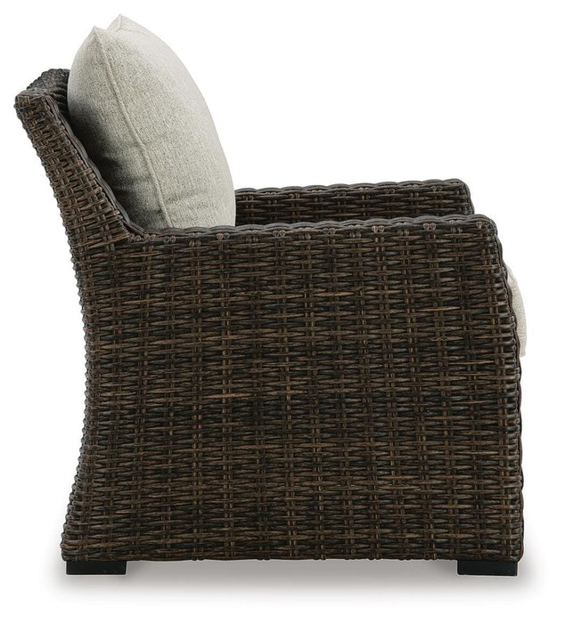 Brook Ranch Outdoor Lounge Chair with Cushion - Venta Furnishings (San Antonio,TX)