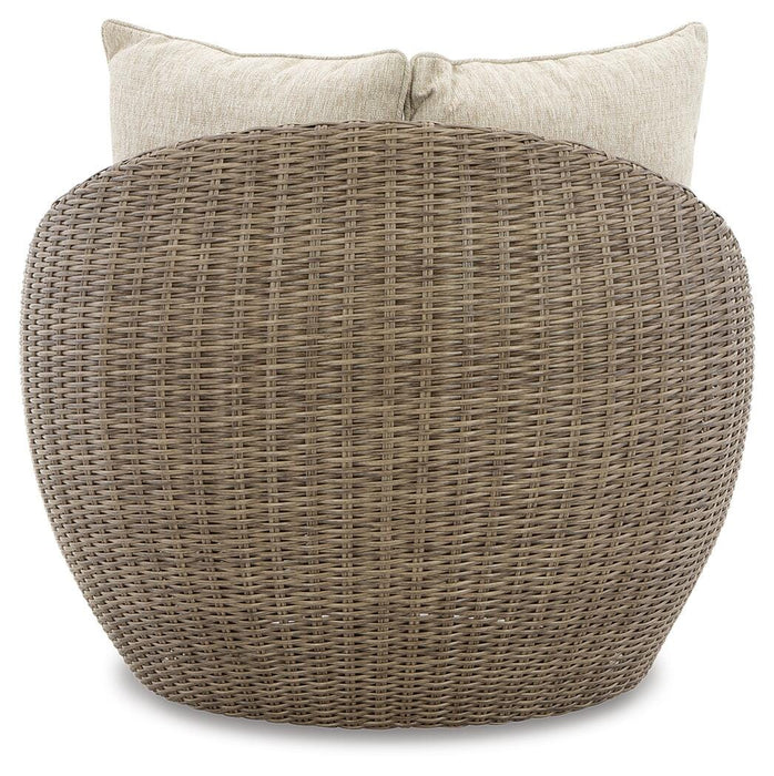 Danson Swivel Lounge with Cushion (Set of 2) - Venta Furnishings (San Antonio,TX)