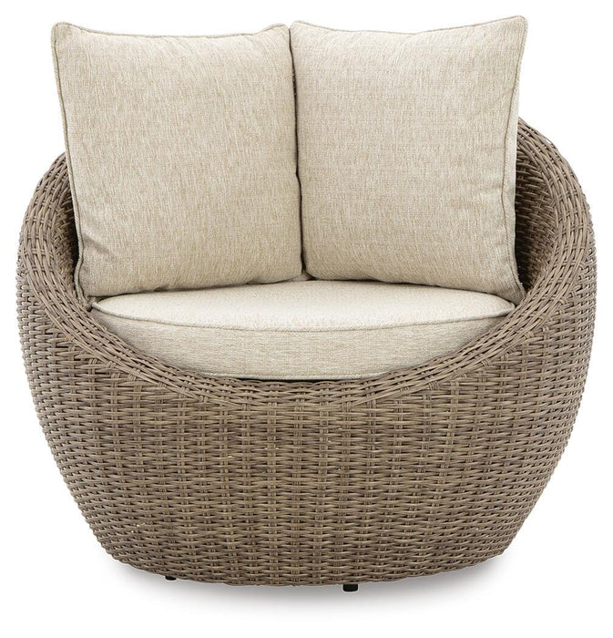 Danson Swivel Lounge with Cushion (Set of 2) - Venta Furnishings (San Antonio,TX)