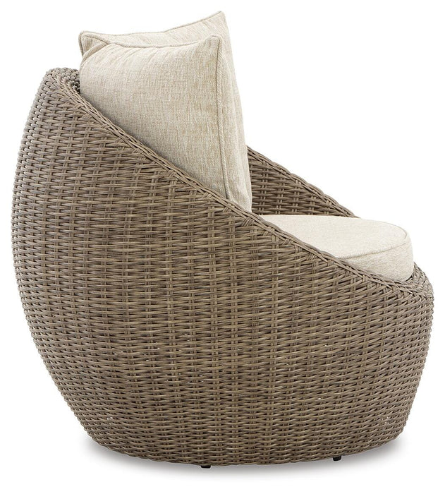 Danson Swivel Lounge with Cushion (Set of 2) - Venta Furnishings (San Antonio,TX)