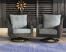 Elite Park Outdoor Swivel Lounge with Cushion - Venta Furnishings (San Antonio,TX)