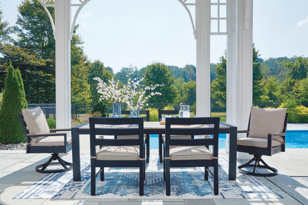 East Beach Outdoor Dining Set - Venta Furnishings (San Antonio,TX)