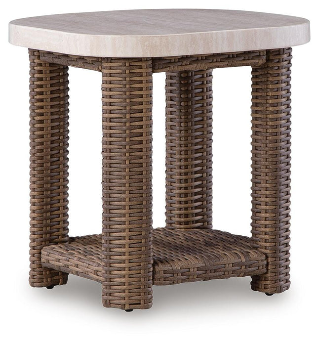 Dolan Creek Outdoor End Table - Venta Furnishings (San Antonio,TX)