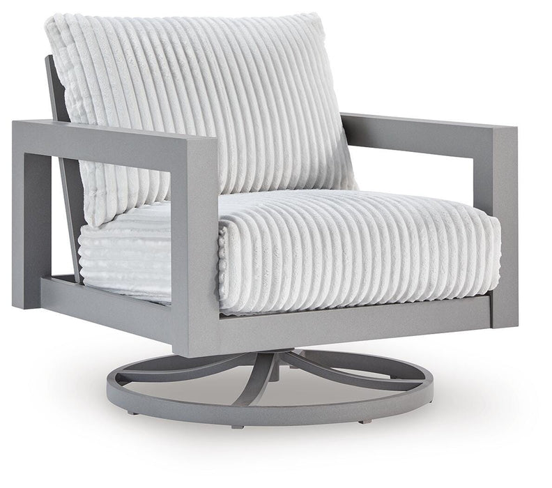 Hurley Park Outdoor Swivel Chair with Cushion - Venta Furnishings (San Antonio,TX)