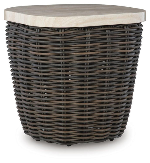 Kimora Outdoor End Table - Venta Furnishings (San Antonio,TX)