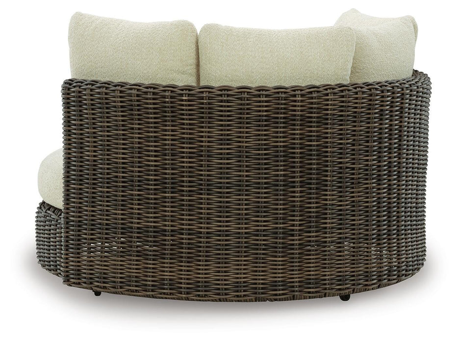 Kimora Outdoor Swivel Lounge Chair with Cushion - Venta Furnishings (San Antonio,TX)