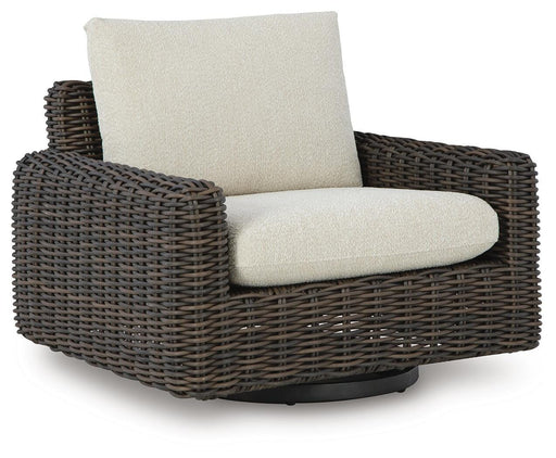 Kimora Outdoor Swivel Lounge Chair - Venta Furnishings (San Antonio,TX)