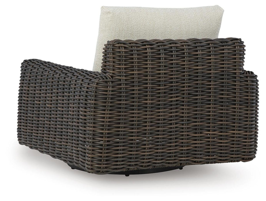 Kimora Outdoor Swivel Lounge Chair - Venta Furnishings (San Antonio,TX)