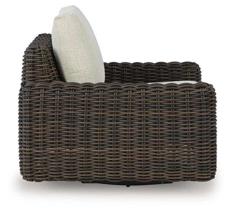 Kimora Outdoor Swivel Lounge Chair - Venta Furnishings (San Antonio,TX)