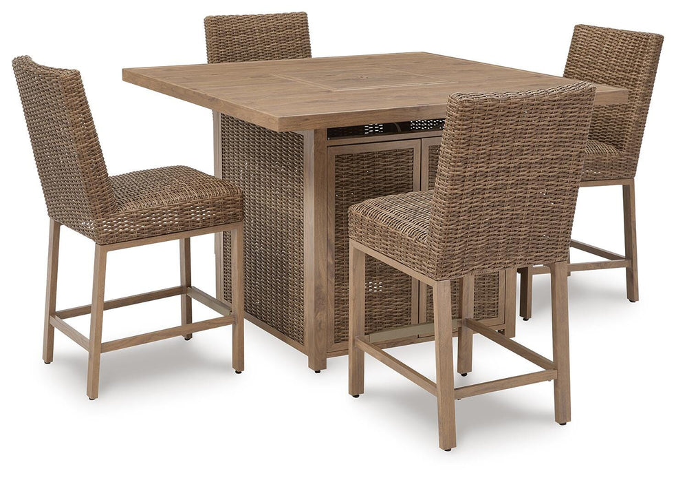 Walton Bridge Outdoor Bar Set - Venta Furnishings (San Antonio,TX)