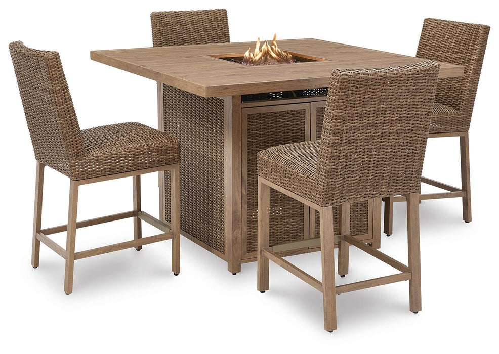 Walton Bridge Outdoor Bar Set - Venta Furnishings (San Antonio,TX)