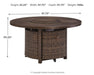 Paradise Trail Paradise Trail Fire Pit Table with 4 Nuvella Swivel Lounge Chairs - Venta Furnishings (San Antonio,TX)
