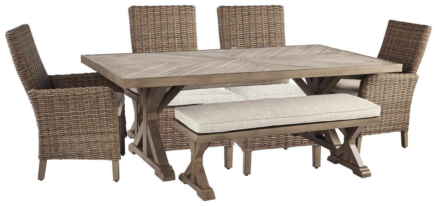 Beachcroft Outdoor Dining Set - Venta Furnishings (San Antonio,TX)