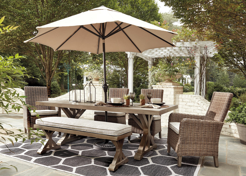 Beachcroft Outdoor Dining Set - Venta Furnishings (San Antonio,TX)