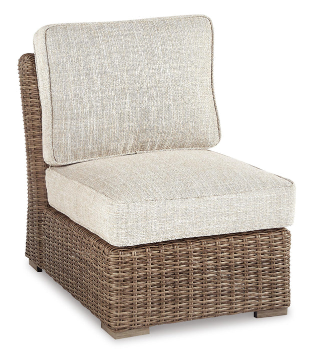 Beachcroft Outdoor Sofa, Lounge Chairs and Fire Pit - Venta Furnishings (San Antonio,TX)