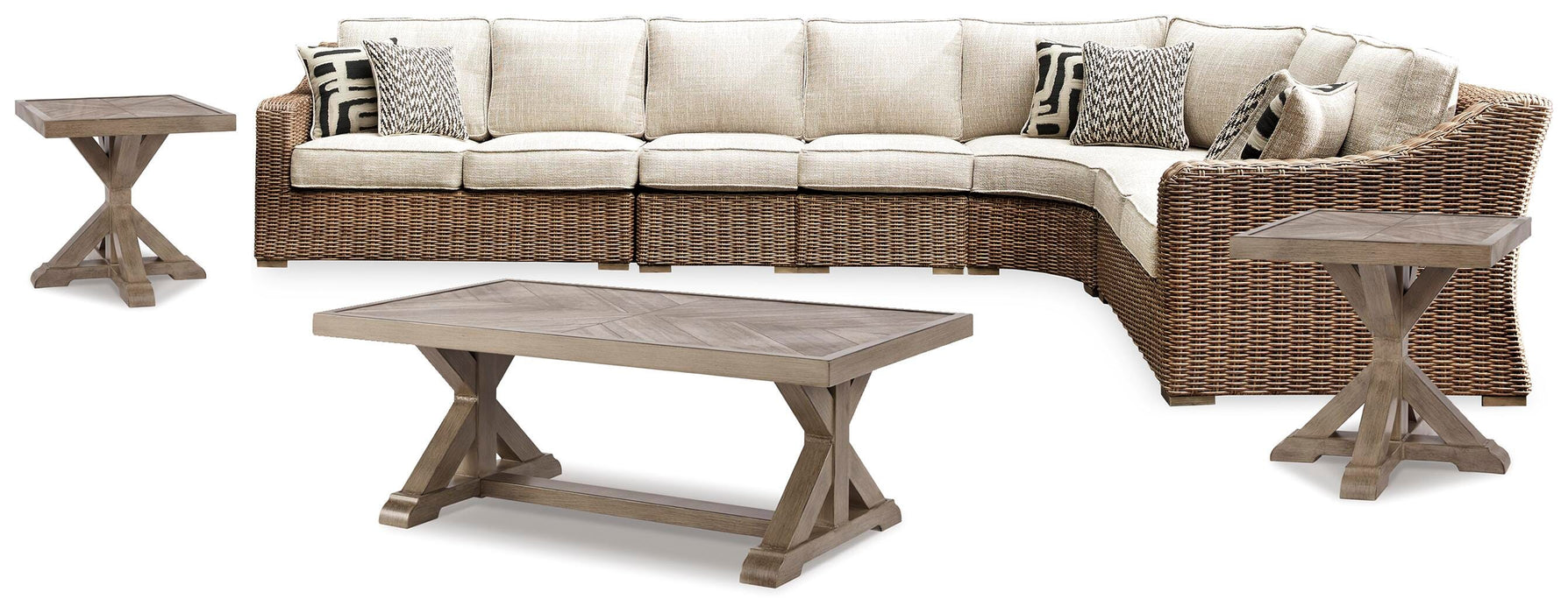 Beachcroft Outdoor Seating Set - Venta Furnishings (San Antonio,TX)