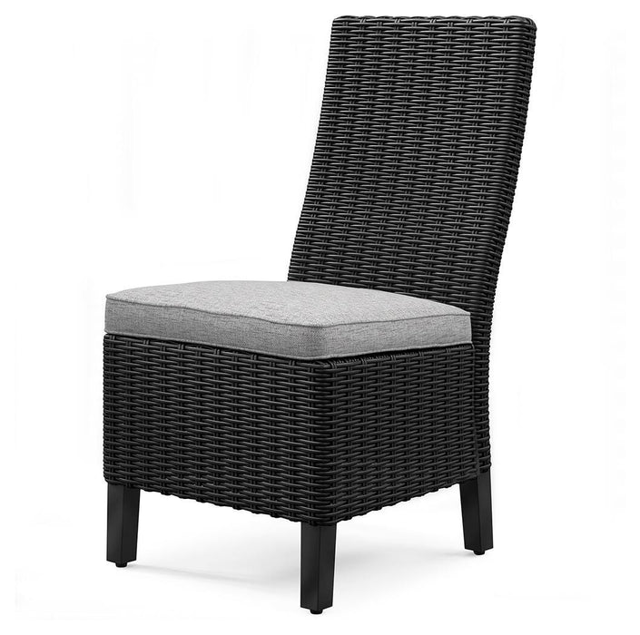 Beachcroft Outdoor Side Chair with Cushion (Set of 2) - Venta Furnishings (San Antonio,TX)
