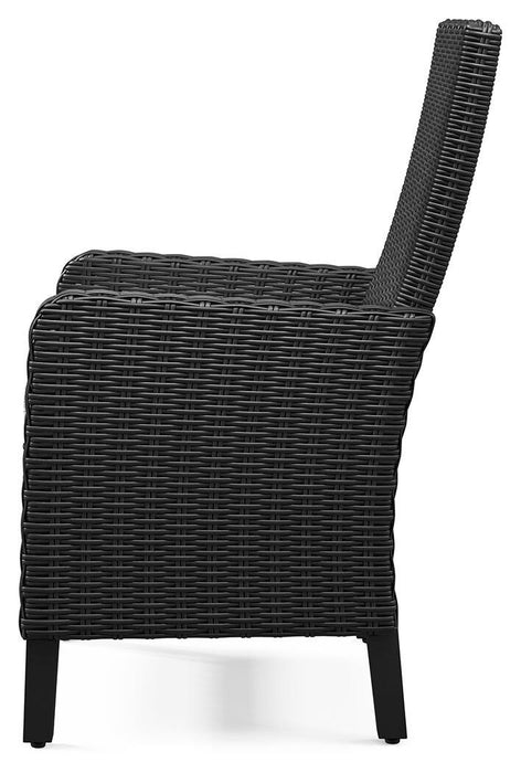 Beachcroft Outdoor Arm Chair with Cushion (Set of 2) - Venta Furnishings (San Antonio,TX)